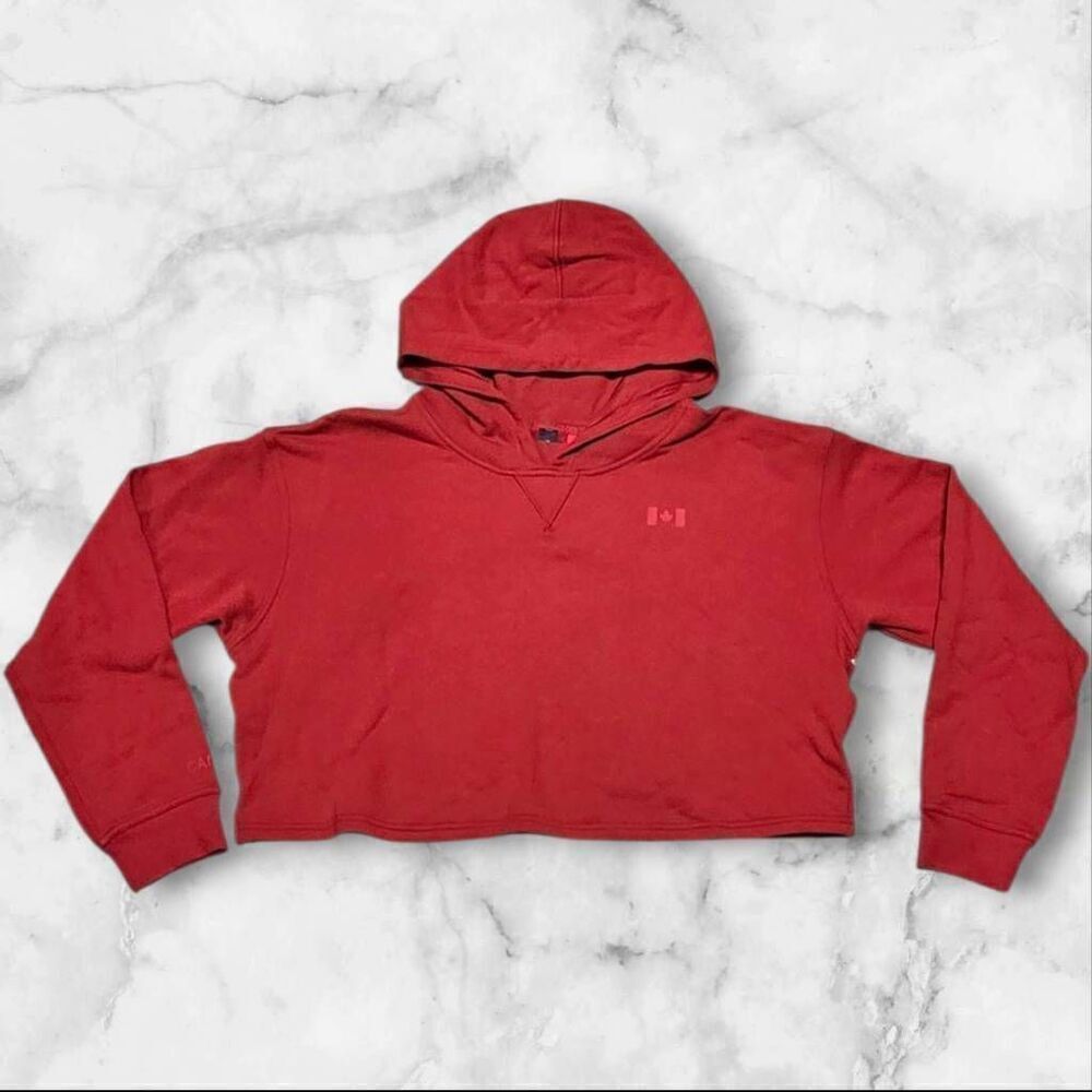 Lululemon All Yours Team Canada Cropped Hoodie Size 18